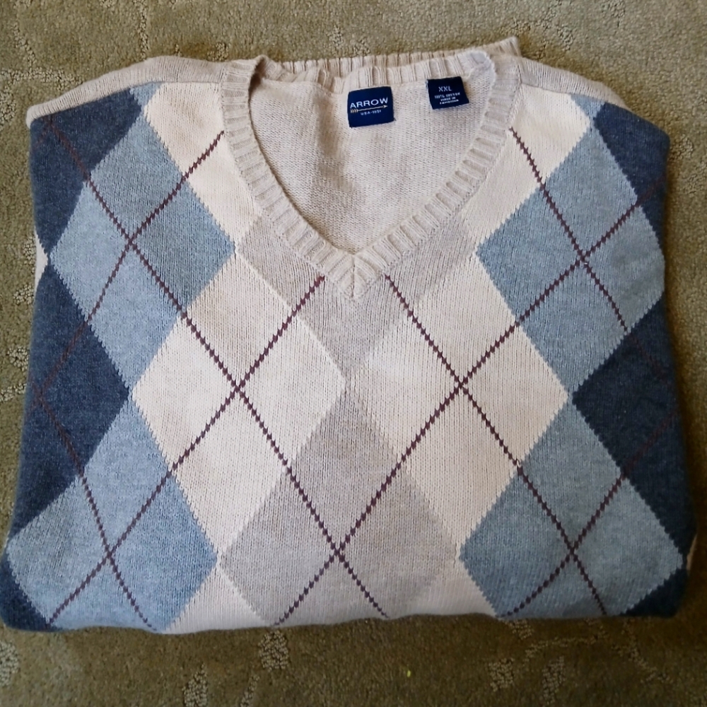 Arrow agryle multicolored sweater (used)